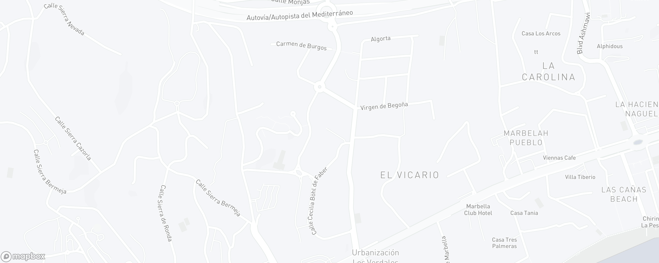 Carte de l'emplacement de la propriété, Arco Iris, Marbella Golden Mile