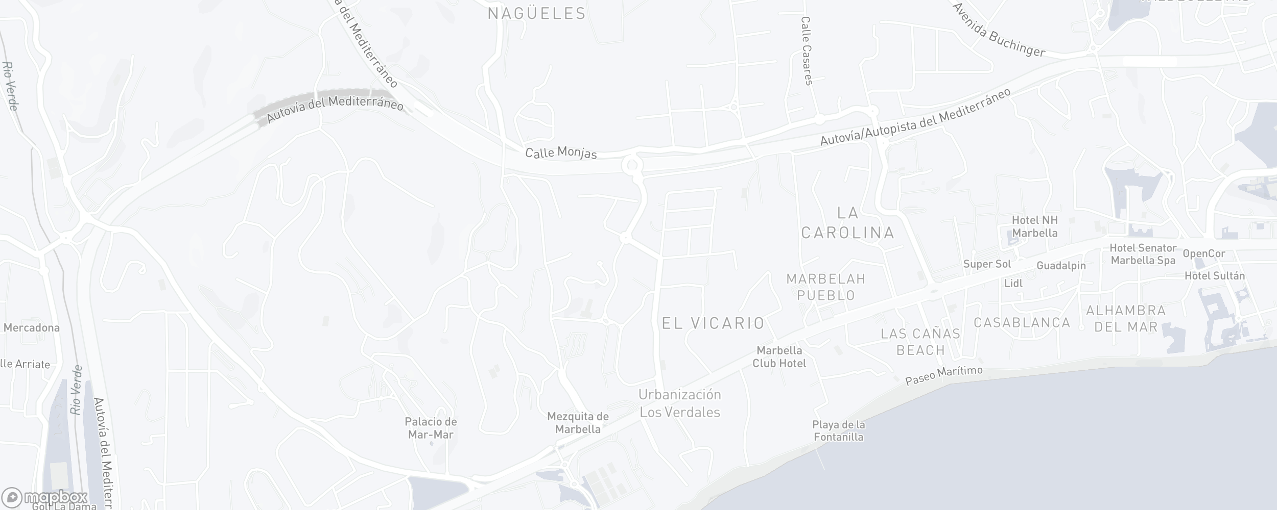 Mapa de ubicación de la propiedad, Jardines de Doña Maria, Marbella Golden Mile