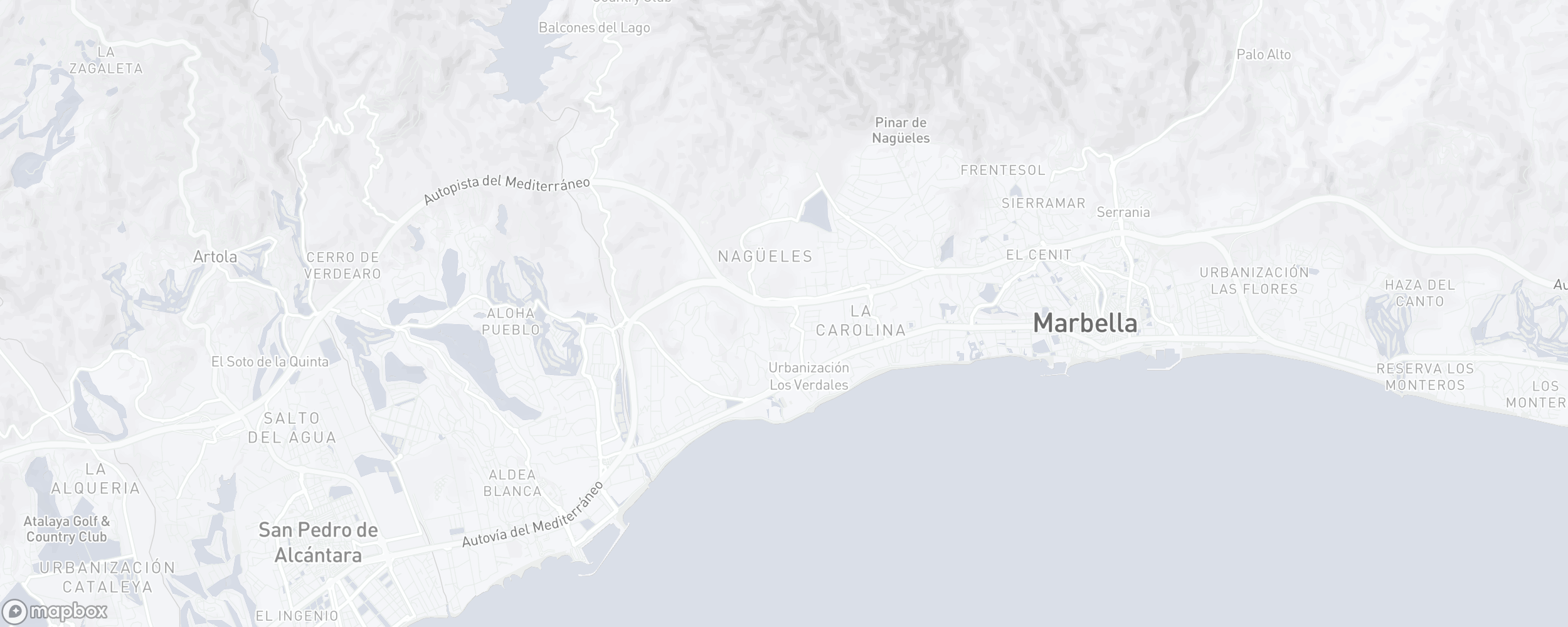 Carte de l'emplacement de la propriété, Villas del Marqués, Marbella Golden Mile