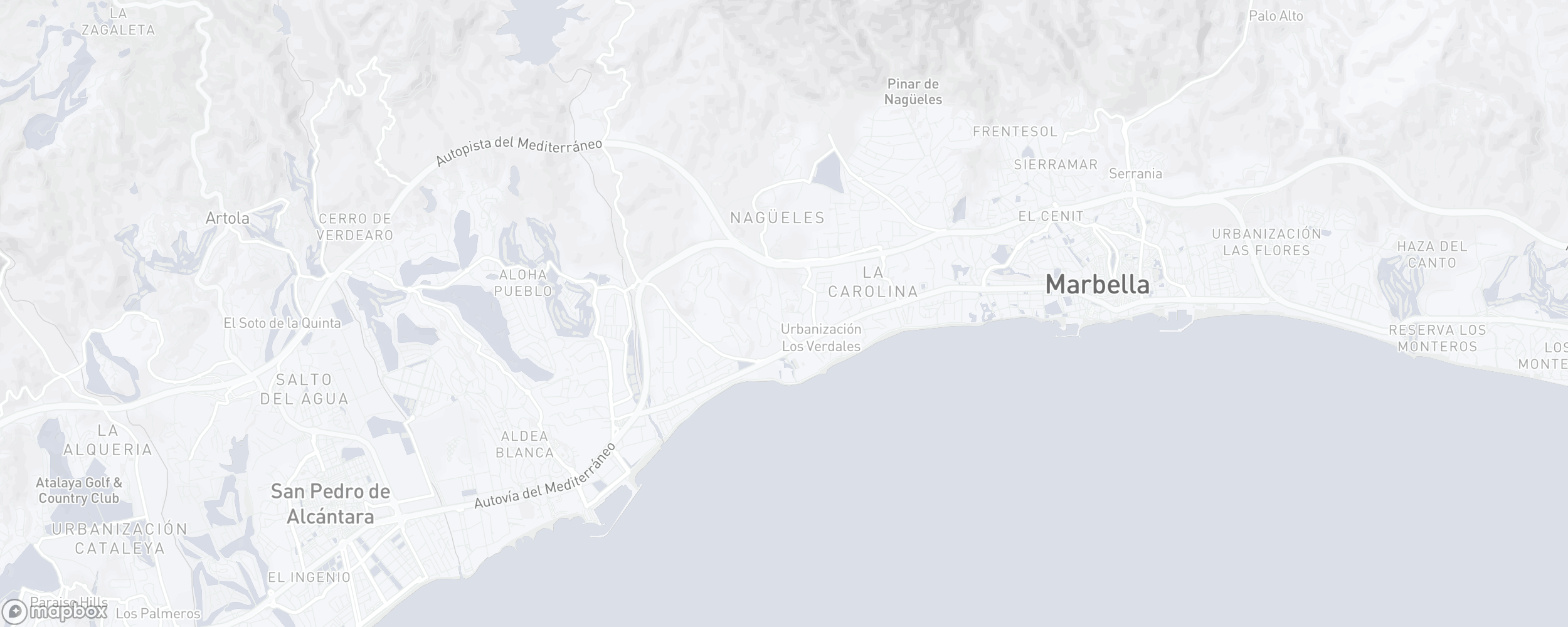 Carte de l'emplacement de la propriété, Nazules, Marbella Golden Mile