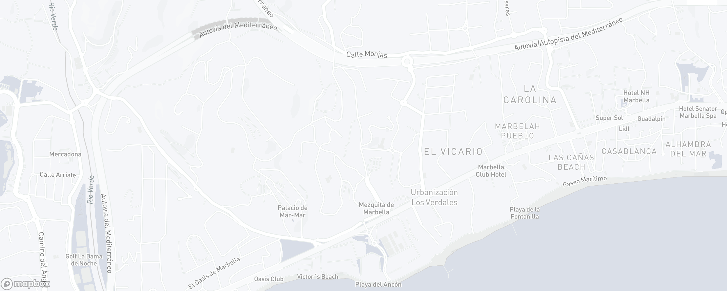 Mapa de ubicación de la propiedad, Señorio de Marbella, Marbella Golden Mile