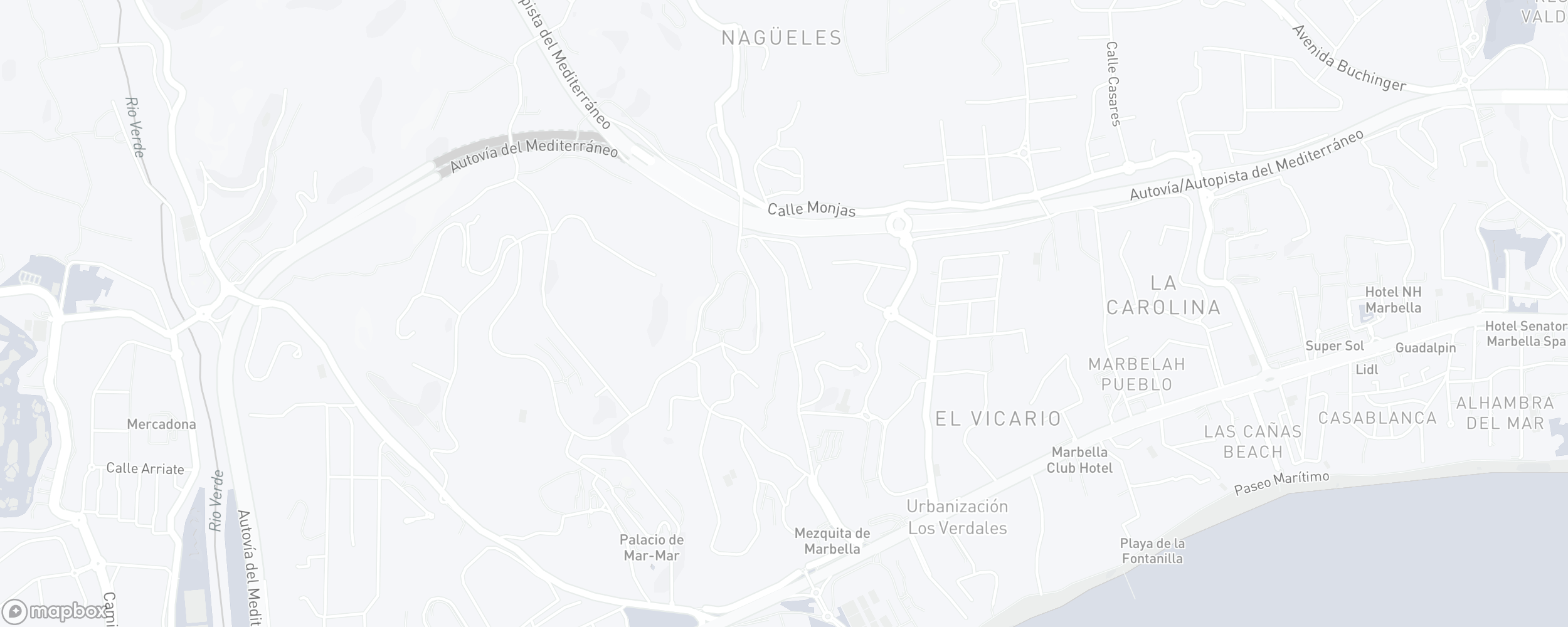 Mapa de ubicación de la propiedad, Lomas del Rey, Marbella Golden Mile