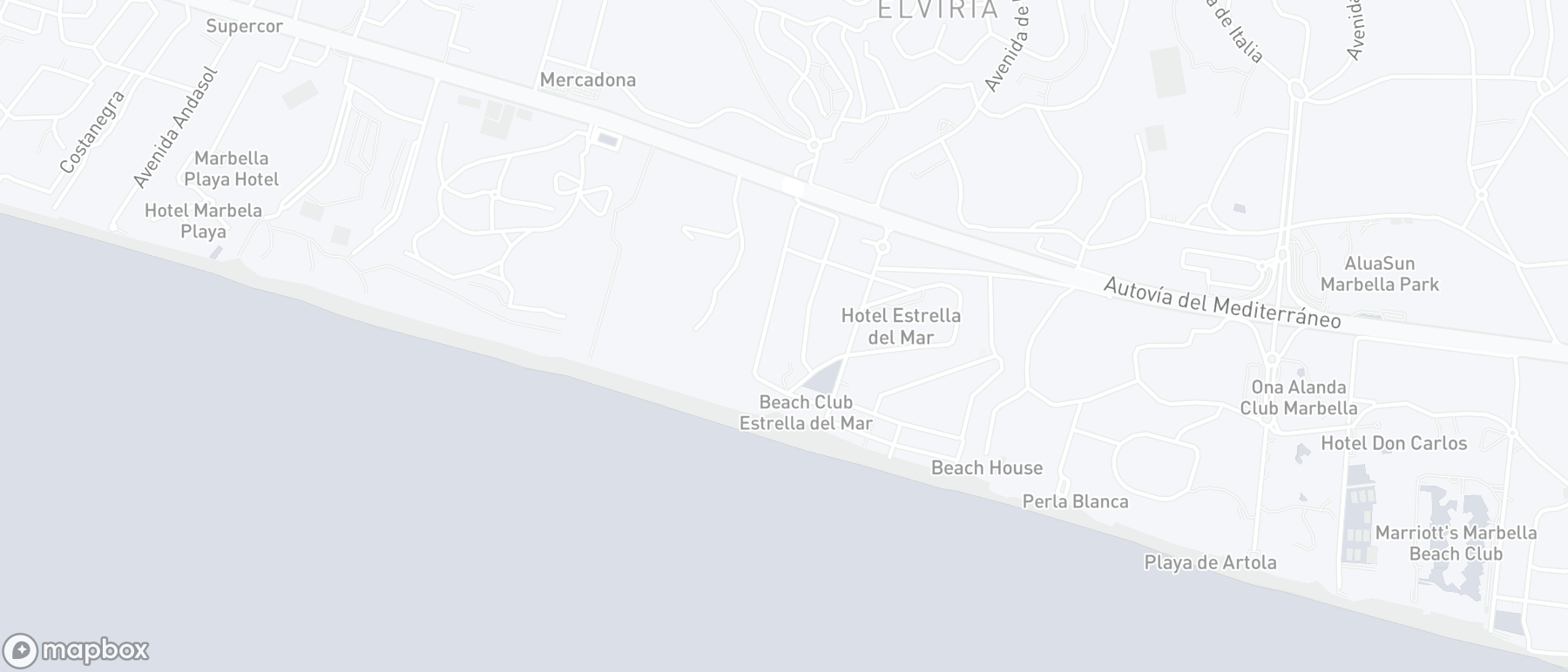Lageplan der Immobilie, Golden Beach, Marbella Ost