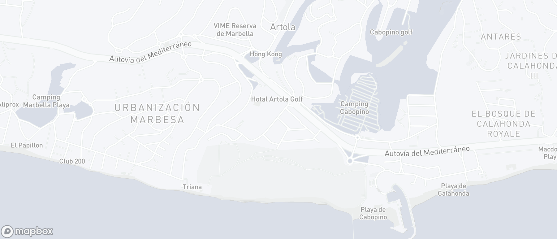 Mapa de ubicación de la propiedad, Artola, Marbella Este