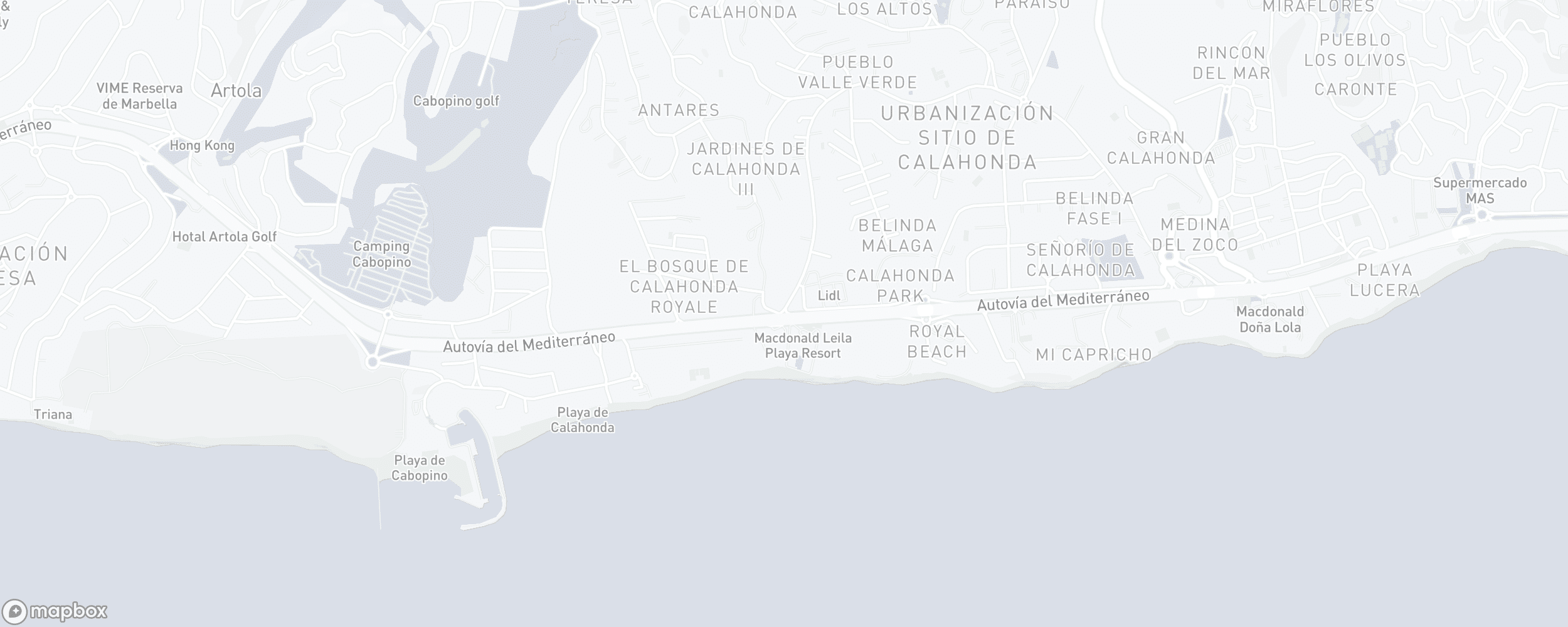 Carte de l'emplacement de la propriété, Sitio de Calahonda, Mijas Costa